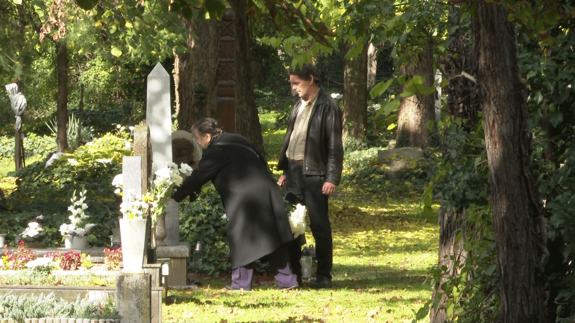 They are already preparing for All Saints in the Reformed cemetery