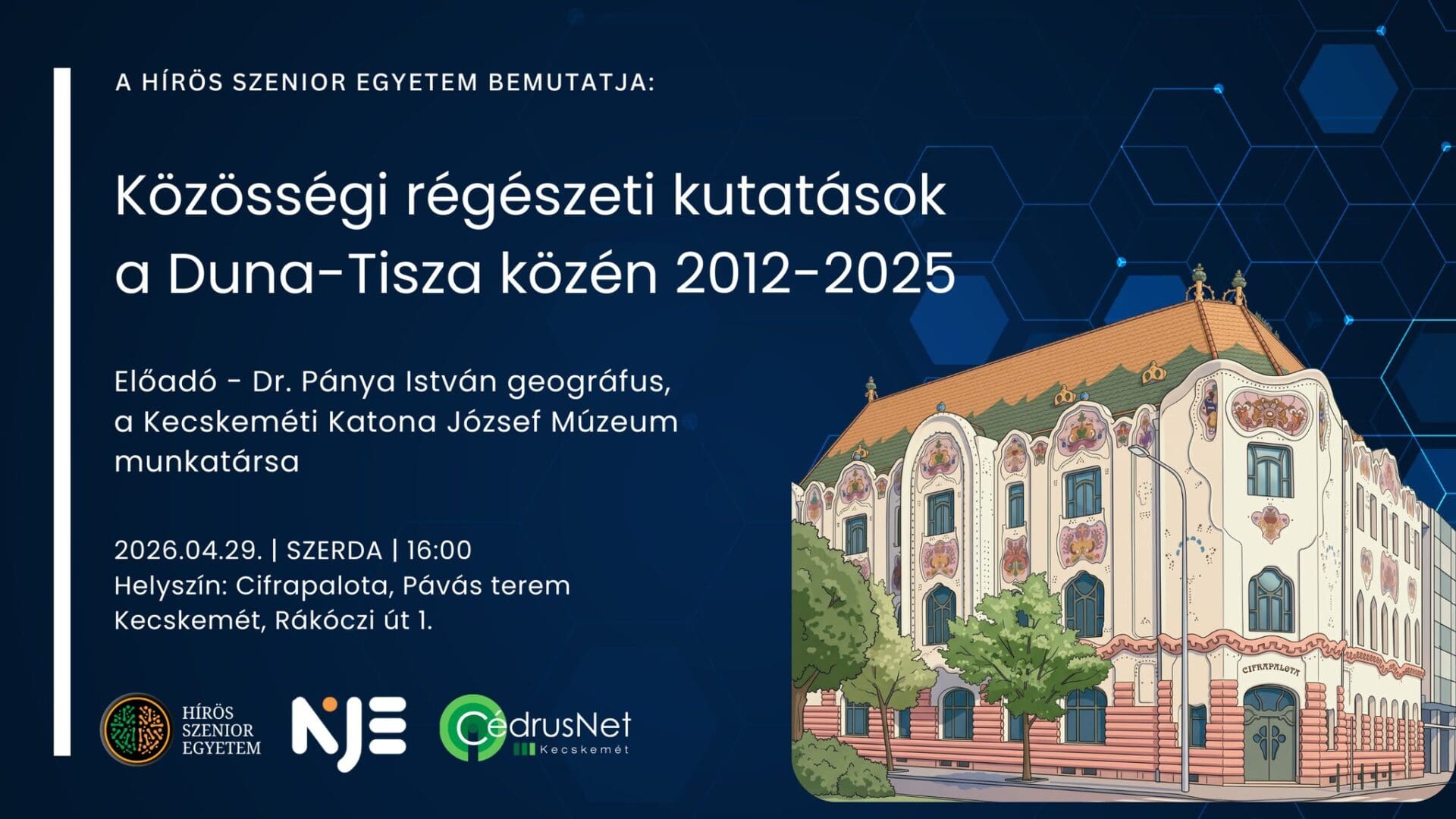 Közösségi régészet a fókuszban a Hírös Szenior Egyetem következő előadásán