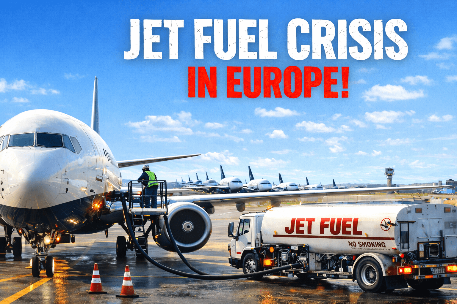 európai repülőterek üzemanyaghiánya